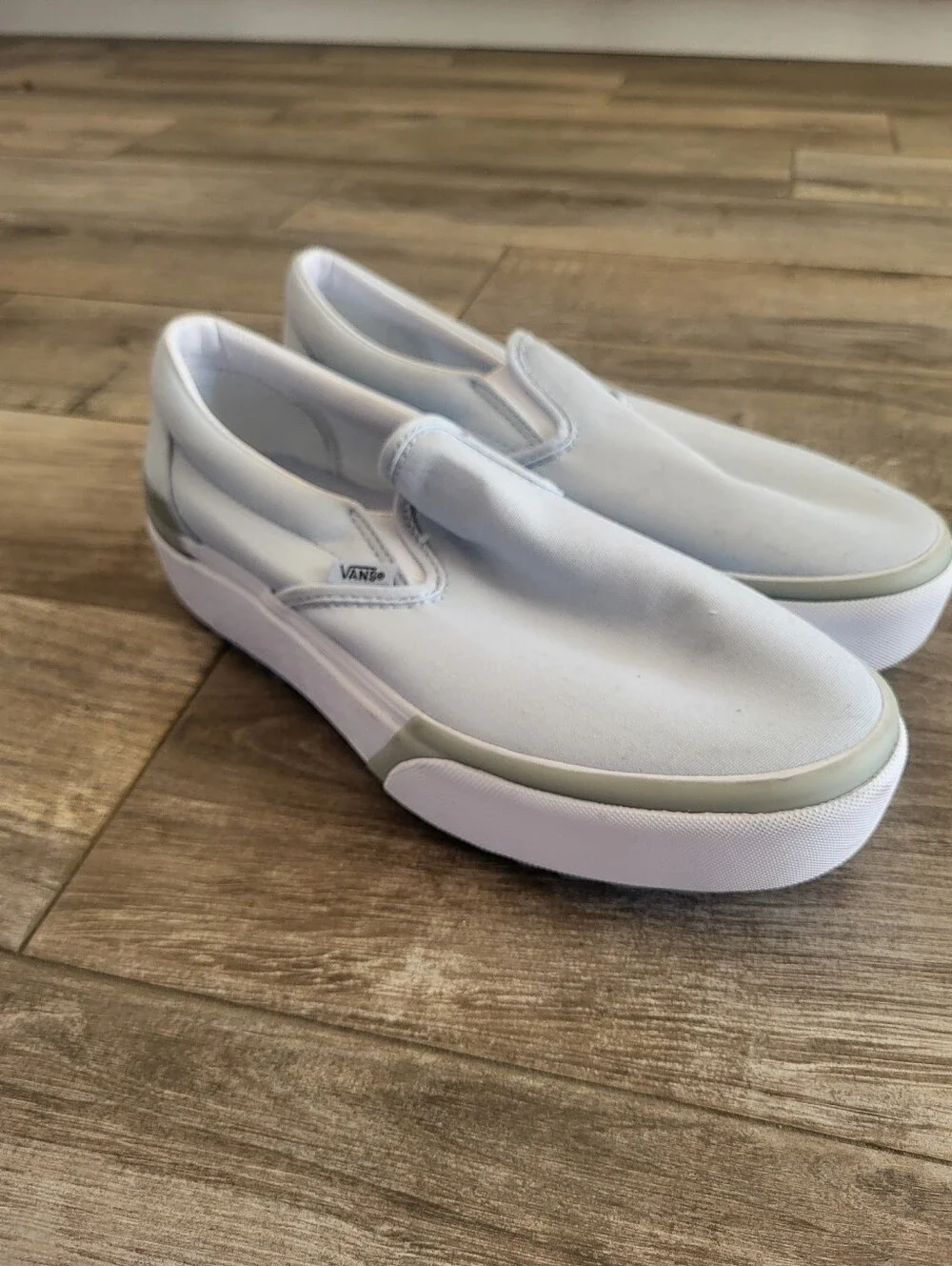 Vans Pastel Light Blue Classic Slip-On Stacked Womans 10.5 Nwot